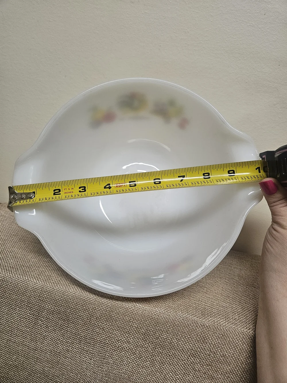🐓 Anchor Hocking Chanticleer Milk Glass Bowl